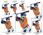 Jose Altuve Houston Astros Baseball Art Poster