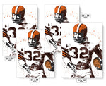 Jim Brown Cleveland Browns Football Art Poster