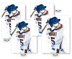 David Wright New York Mets Baseball Art Poster