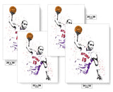 Vince Carter Toronto Raptors Basketball Art Poster