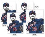 Max Scherzer Washington Nationals Baseball Art Poster