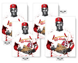 Bob Gibson St. Louis Cardinals Baseball Art Poster