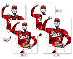 Hunter Greene Cincinnati Reds Baseball Art Poster