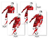 Cristiano Ronaldo Portugal Soccer Futbol Art Poster