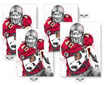 Mike Alstott Tampa Bay Bucs Football Art Poster