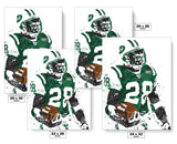 Curtis Martin New York Jets Football Art Poster