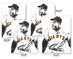 Willie Mays San Francisco Giants Baseball Art Poster