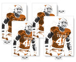 Jaylan Ford Texas Longhorns NCAA College Art Poster