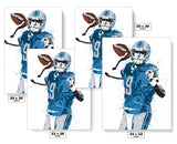 Matt Stafford Detroit Lions Football Art Poster