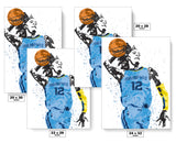 Ja Morant Memphis Grizzlies Basketball Art Poster