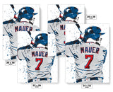 Joe Mauer Minnesota Twins Baseball Art Poster