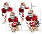 Christian McCaffrey San Francisco 49ers Football Art Poster