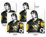 Mario Lemieux Pittsburgh Penguins Hockey Art Poster