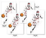 Allen Iverson Philadelphia 76ers Basketball Art Poster