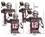 Tom Brady Tampa Bay Bucs Football Art Poster