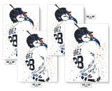 Javier Báez Detroit Tigers Baseball Art Poster