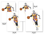 Magic Johnson Los Angeles Lakers Basketball Art Poster