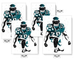 Brian Dawkins Philadelphia Eagles Football Art Poster