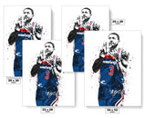 Bradley Beal Washington Wizards Basketball Art Poster