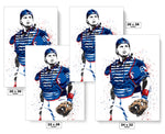 Ivan Pudge Rodriguez Texas Rangers Baseball Art Poster