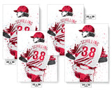 Curt Schilling Philadelphia Phillies Baseball Art Poster