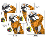 Rickie Fowler Golf Art Poster