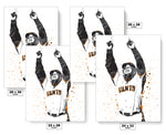 Barry Bonds San Francisco Giants Baseball Art Poster