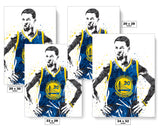 Stephen Curry Mouthpiece Golden State Warriors Basketball Art Poster