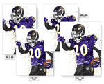 Ed Reed Baltimore Ravens Football Art Poster