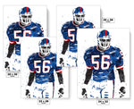 Lawrence Taylor New York Giants Football Art Poster