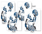 Chris Spielman Detroit Lions Football Art Poster