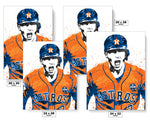 Alex Bregman Houston Astros Baseball Art Poster