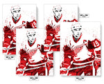 Steve Yzerman Detroit Red Wings Hockey Art Poster