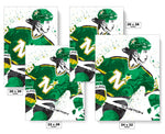 Mike Modano Minnesota North Stars Hockey Art Poster