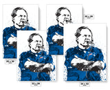 Bill Belichick New England Patriots Football Art Poster