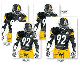 James Harrison Pittsburgh Steelers Football Art Poster