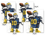 Tom Brady Michigan Wolverines NCAA College Art Poster