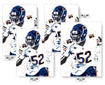 Khalil Mack Chicago Bears Football Art Poster