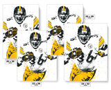 Jerome Bettis Pittsburgh Steelers Football Art Poster