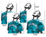 Julio Rodríguez Seattle Mariners Baseball Art Poster