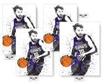 Domantas Sabonis Sacramento Kings Basketball Art Poster