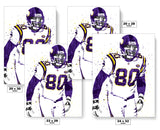 Cris Carter Minnesota Vikings Football Art Poster