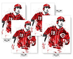 Joey Votto Cincinnati Reds Baseball Art Poster