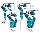 Edgar Martinez Seattle Mariners Baseball Art Poster