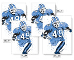 Julius Peppers North Carolina NCAA College Art Poster