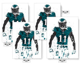 AJ Brown Philadelphia Eagles Football Art Poster