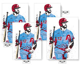 Kyle Schwarber Philadelphia Phillies Baseball Art Poster