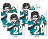 Fred Taylor Jacksonville Jaguars Football Art Poster