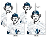 Thurman Munson New York Yankees Baseball Art Poster