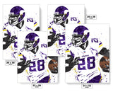 Adrian Peterson Minnesota Vikings Football Art Poster